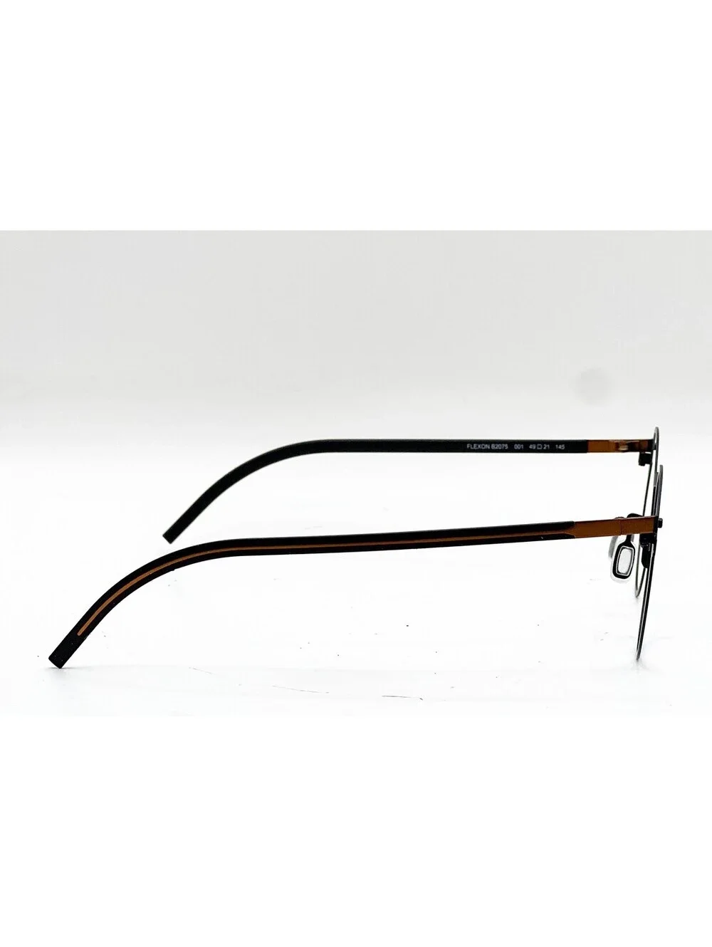 Flexon B2075 001 Black Authentic Eyeglasses 49-21-145
